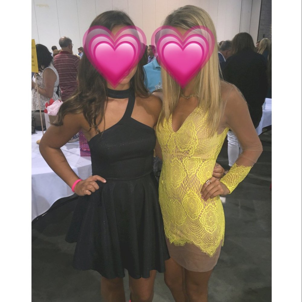 Luxxel strapless high neck black mini dress